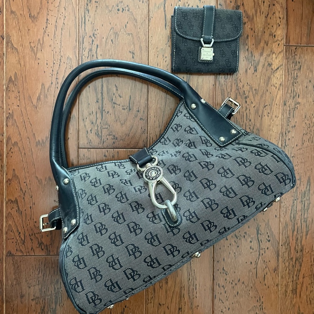 Dooney & Bourke Signature Logo Lock Bag